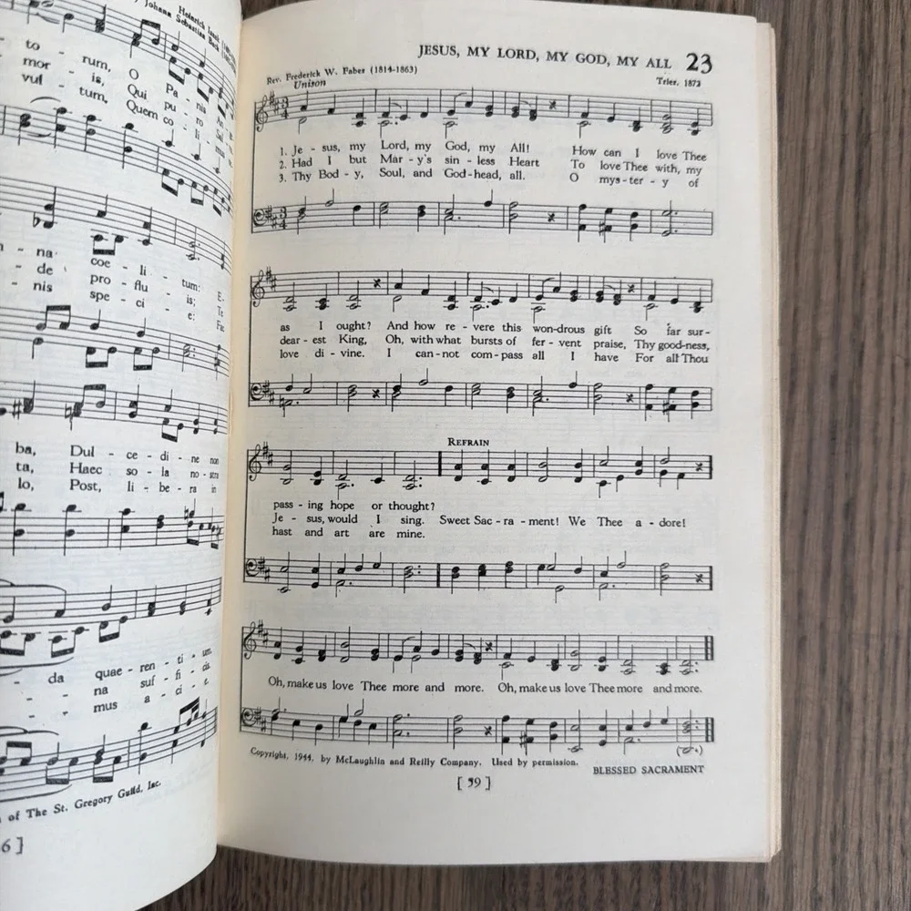 Vintage Armed Forces‎ Hymnal Catholic Jewish Protestant Army Navy Air Force HC